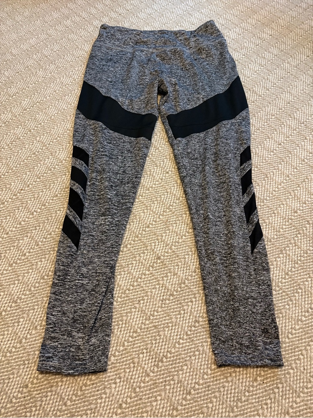 Always Gray Athletic Leggings with Black Accent Panels